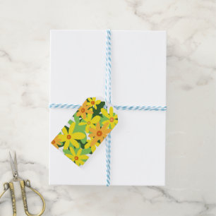 Yellow flowers Gift Tags