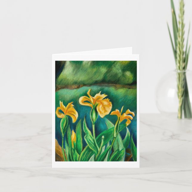 Yellow Flowers Greeting card (Front)