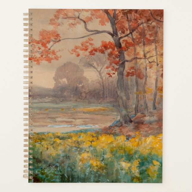 Yellow Flowers Grey Day, 1911 Planner (Front)