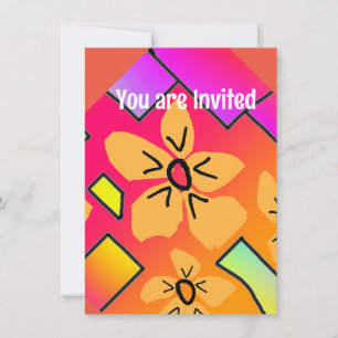 Yellow Flowers Invitation