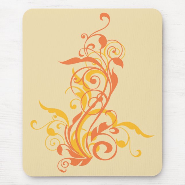 Yellow Flowers Mouse Mat (Front)