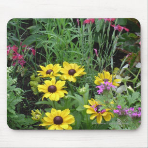 Yellow Flowers Mouse Mat