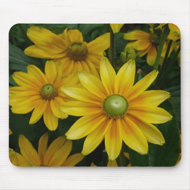 Yellow flowers mouse mat (Front)