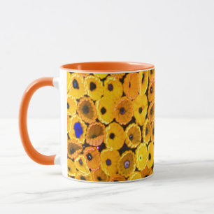 yellow flowers mug