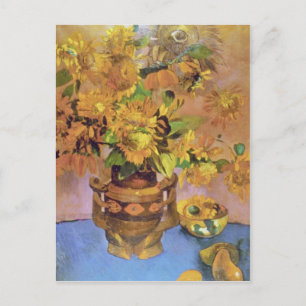 yellow Flowers of Tahiti, Paul Gauguin flowers Postcard