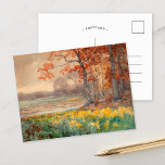 Yellow Flowers on a Grey Day | Julian Onderdonk Postcard<br><div class="desc">Yellow Flowers on a Grey Day (1911) by Julian Onderdonk is a captivating landscape painting that contrasts the vibrancy of golden wildflowers with the subdued tones of a cloudy, overcast sky. The soft brushwork and balanced composition create a tranquil yet emotive scene, showcasing Onderdonk’s deep appreciation for the natural beauty...</div>