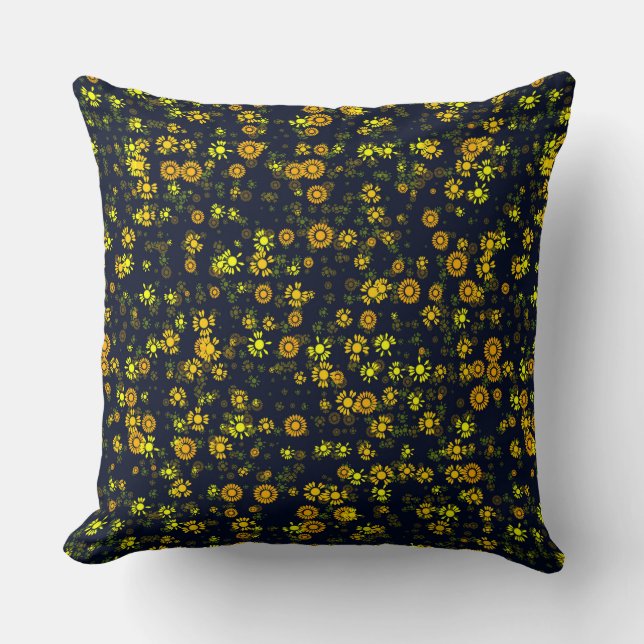 Yellow flowers on cushion (Front)