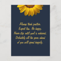 Yellow Flowers on Navy Blue background Monogram In