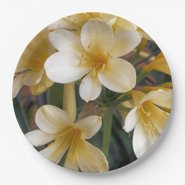 YELLOW FLOWERS PAPER PLATE (Front)