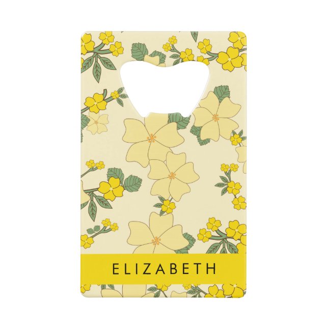 Yellow Flowers, Pattern Of Flowers, Your Name (Front)