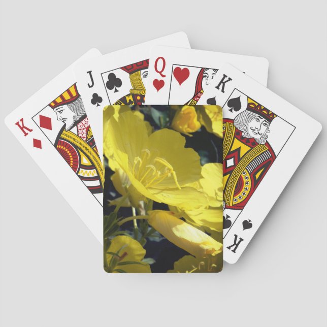 Yellow Flowers Photo, Summertime Playing Cards (Back)