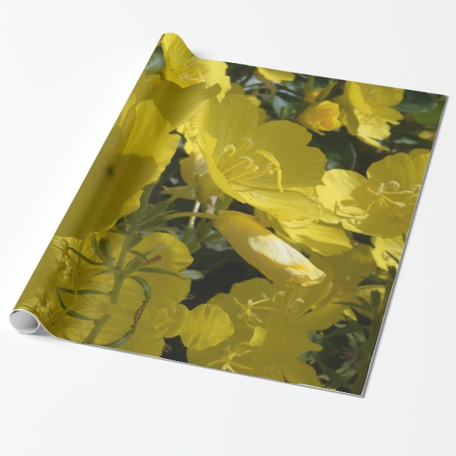 Yellow Flowers Photo, Summertime Wrapping Paper (Unrolled)