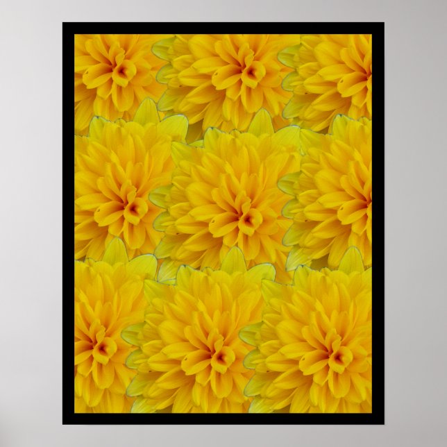 Yellow Flowers Poster (Front)