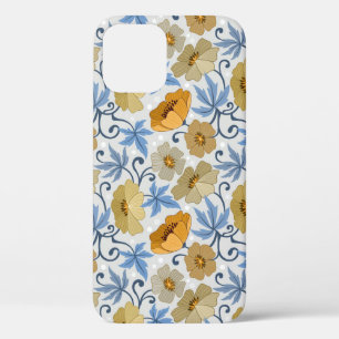 Yellow Flowers: Seamless Textile Design iPhone 12 Case