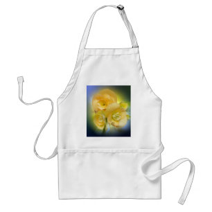 yellow flowers shining standard apron