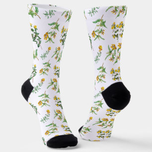 Yellow Flowers Socks