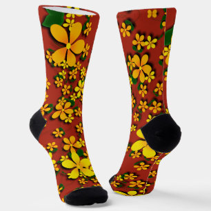 Yellow Flowers Socks