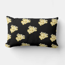 Yellow Flowers Throw Pillow