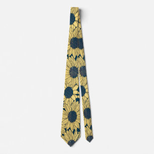 Yellow Flowers Tie