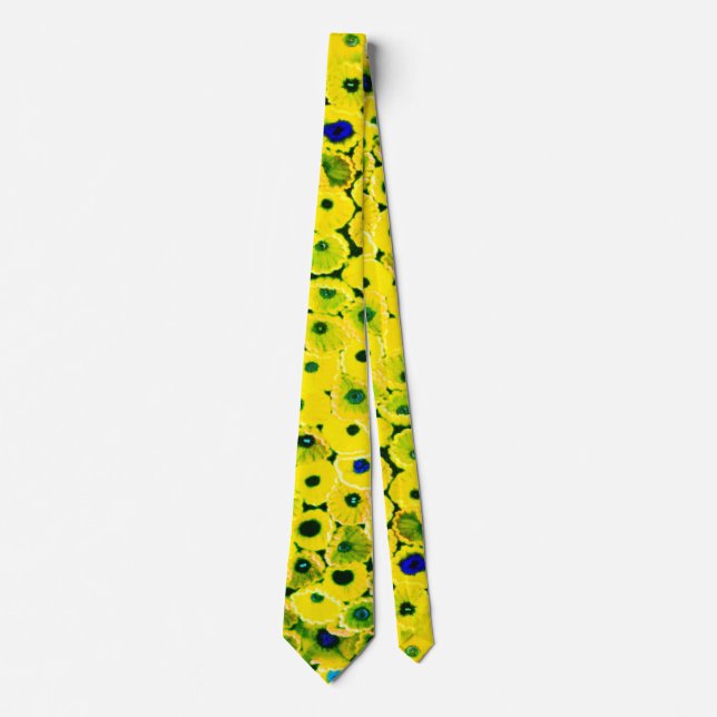 yellow flowers tie (Front)