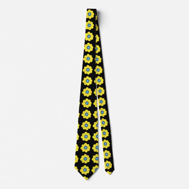 Yellow Flowers  Tie (Front)