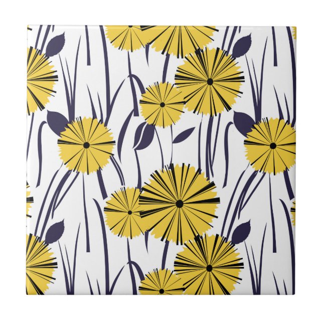 Yellow flowers tile (Front)