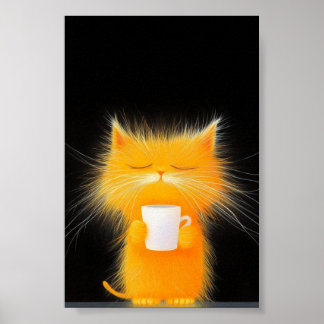 Yellow fluffy  poster