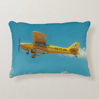 yellow flyer high decorative cushion