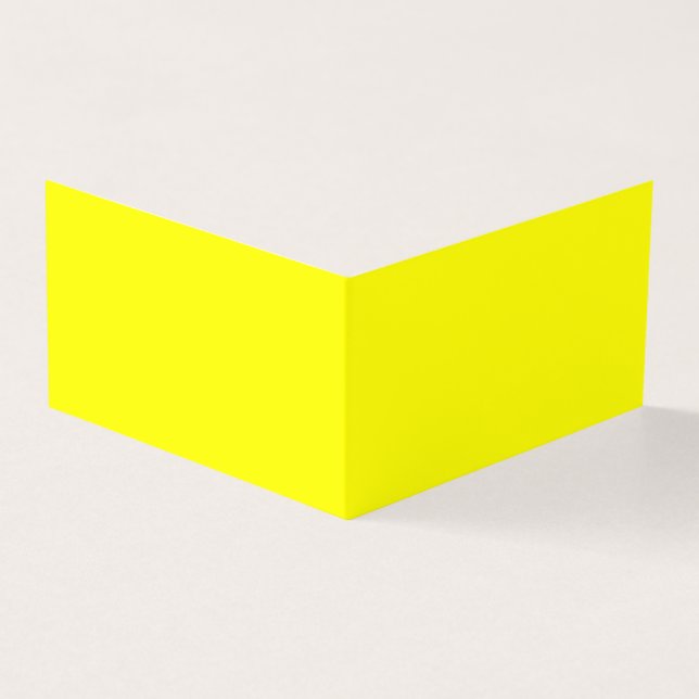 Yellow Folded Business Card (Outside)