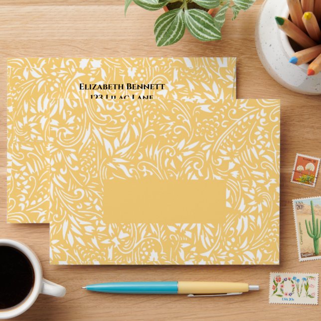 Yellow foliage envelope (Desk)