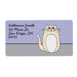 'Yellow Folk Art Cat'