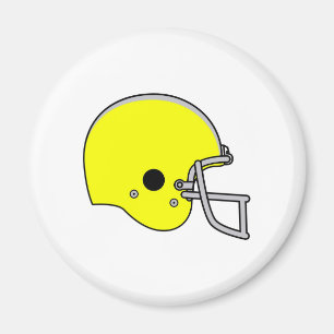 yellow football helmet magnet