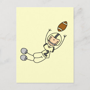 Yellow Football Player Tshirts and Gifts Postcard