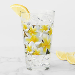Yellow Frangipani Bouquet, Drink Glass