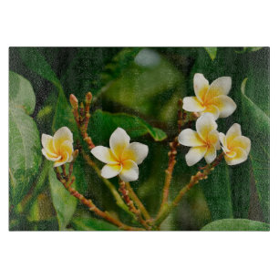 Yellow Frangipani Cutting Board