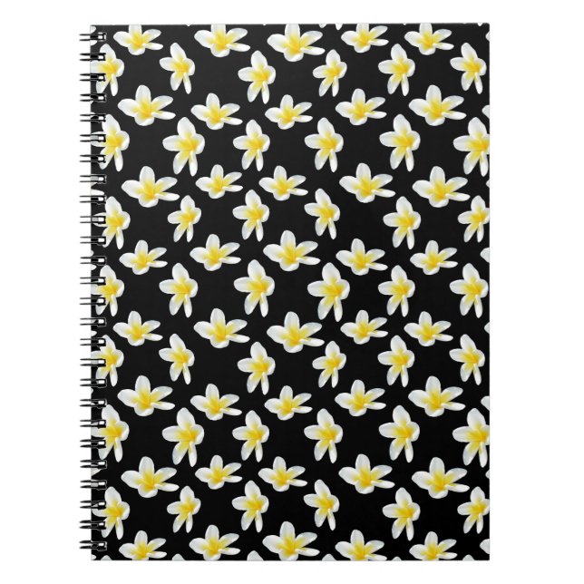 Yellow Frangipani Flower Sensation, Notebook (Front)