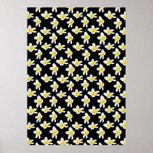 Yellow Frangipani Flower Sensation, Poster