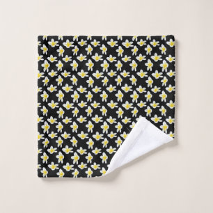 Yellow Frangipani Flower Sensation, Wash Cloth