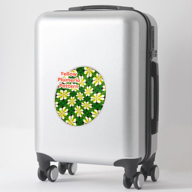 Yellow Frangipani Pattern (Suitcase)