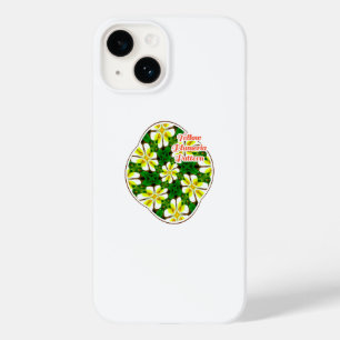 Yellow Frangipani Pattern Case-Mate iPhone 14 Case
