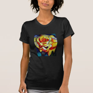 Yellow Freesia watercolor original art flower T-Shirt