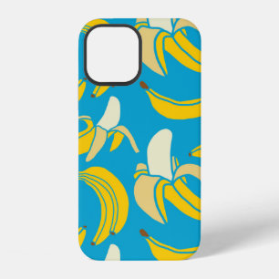yellow fresh fruit tropical banana seamless patter iPhone 12 case