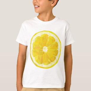 Yellow fresh sour lemon slice modern T-Shirt