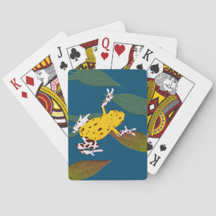 Yellow Frog Art Custom Playing Cards
