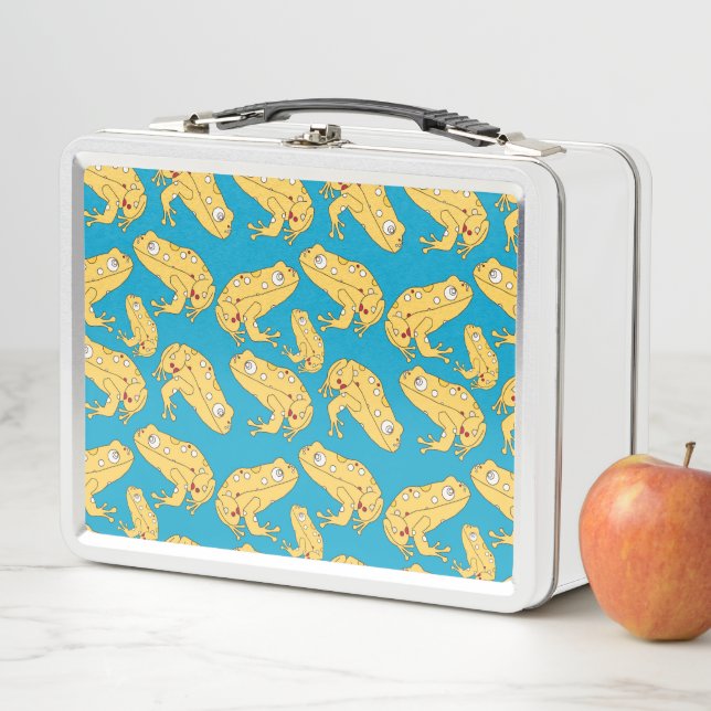 Yellow Frog Metal Lunch Box (In Situ)