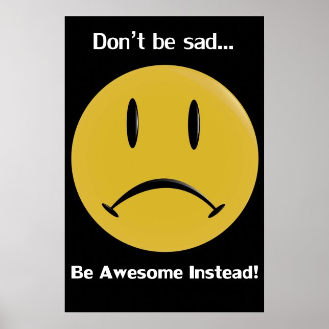 Yellow Frowny Poster (Front)