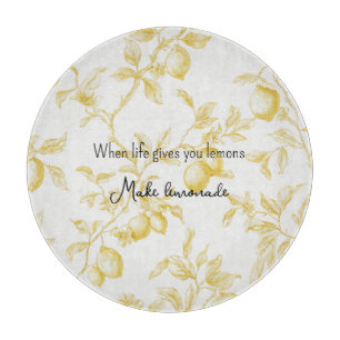 Yellow Fruit Lemons Make Lemonade Cutting Board