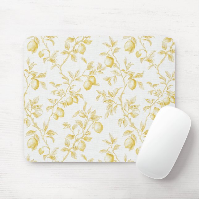 Yellow Fruit Lemons Make Lemonade Mouse Mat (With Mouse)