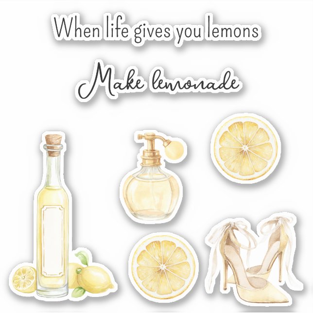 Yellow Fruit Lemons Make Lemonade (version 2) (Front)