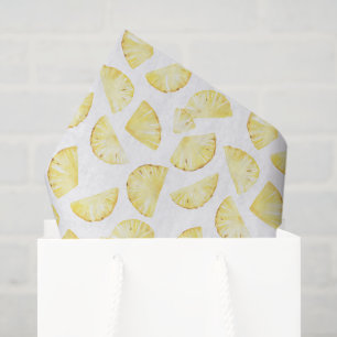 Yellow Fruit Pineapples Birthday Tissue Paper